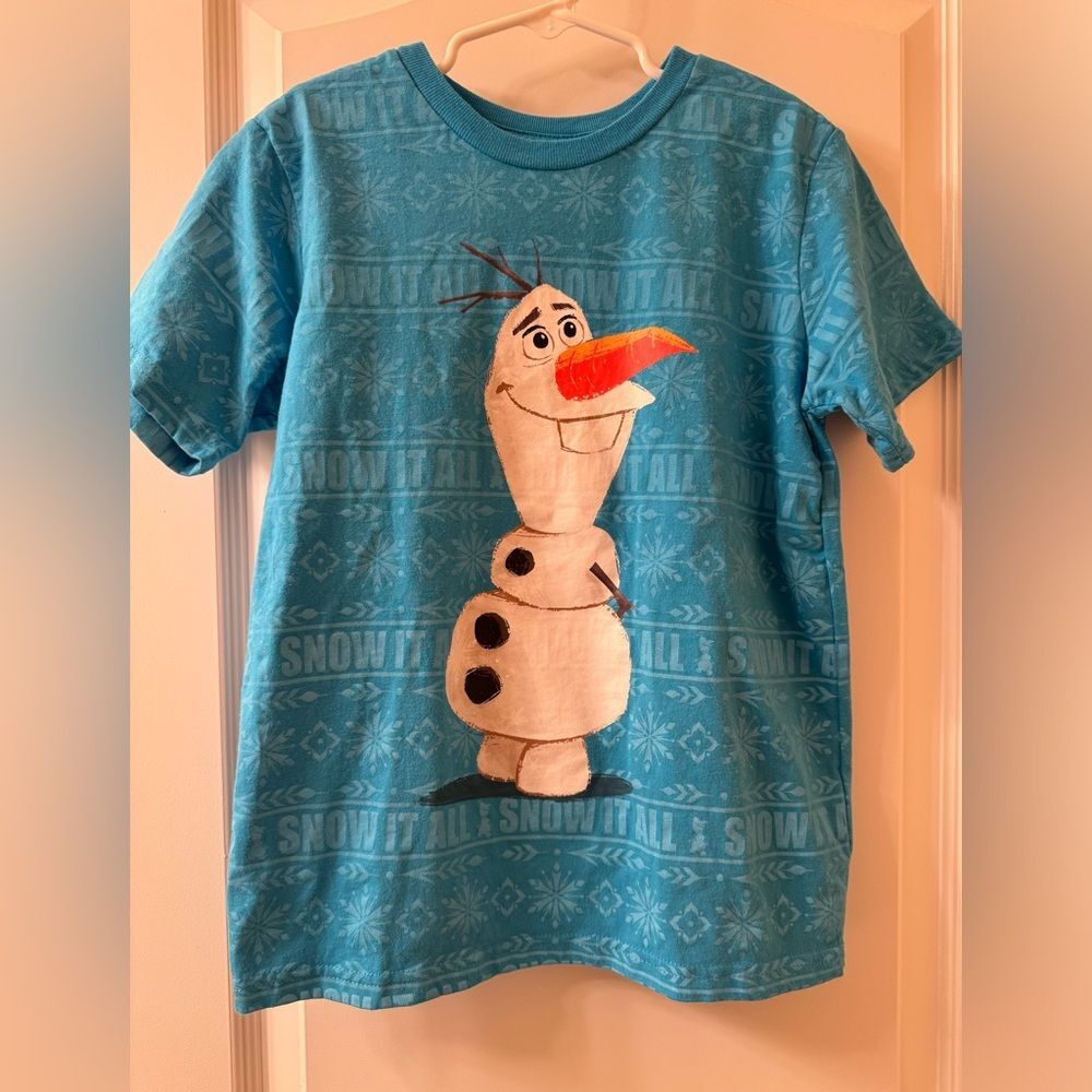 Disney Frozen T-Shirt Size 7/8 - Picture 3 of 6
